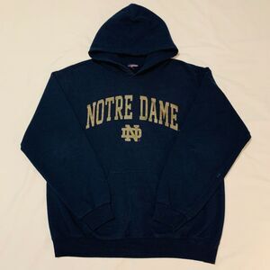 Notre Dame Fighting Irish Navy Hoodie Sweatshirt – Size M
